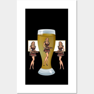 girl in drink Posters and Art